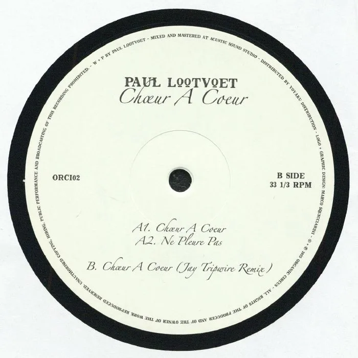 Back cover — Paul LOOTVOET — Choeur A Coeur