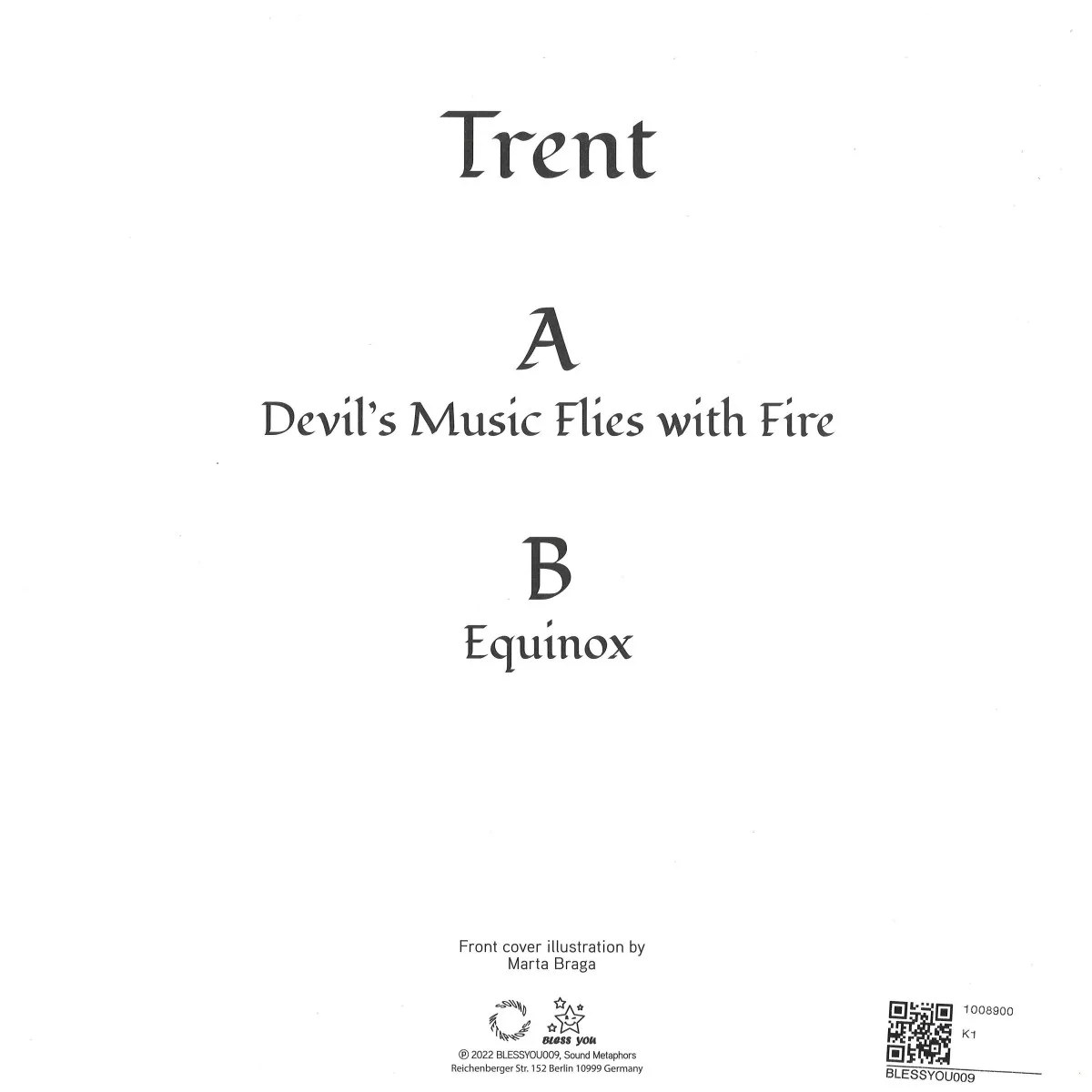 Обратная сторона обложки — Trent — Devil's Music Flies with Fire