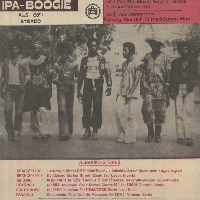 Обратная сторона обложки — IPA BOOGIE — Ipa Boogie (reissue)