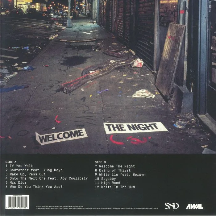 Обратная сторона обложки — SAD NIGHT DYNAMITE — Welcome The Night