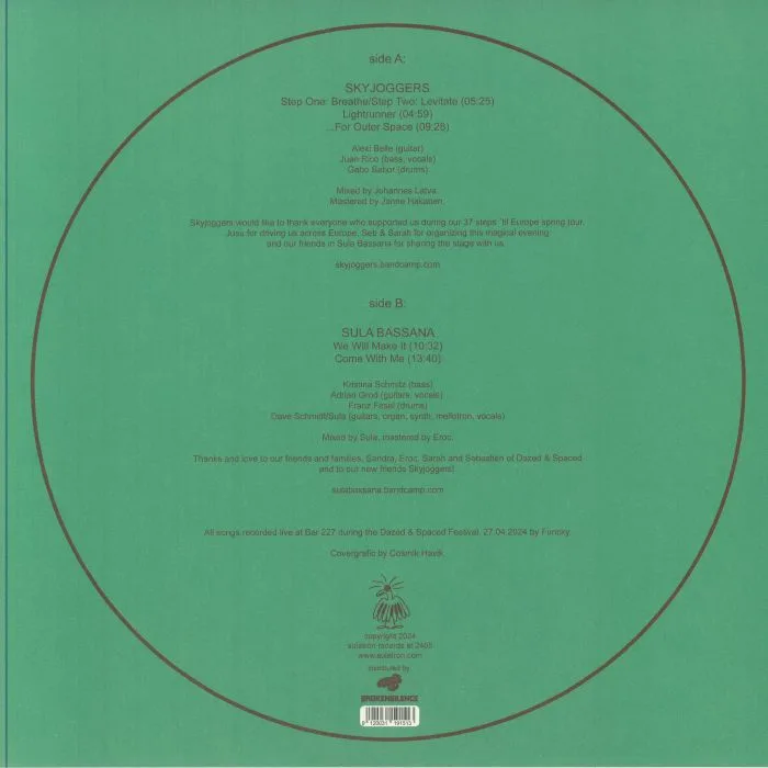Back cover — Sula BASSANA / SKY JOGGERS — Split