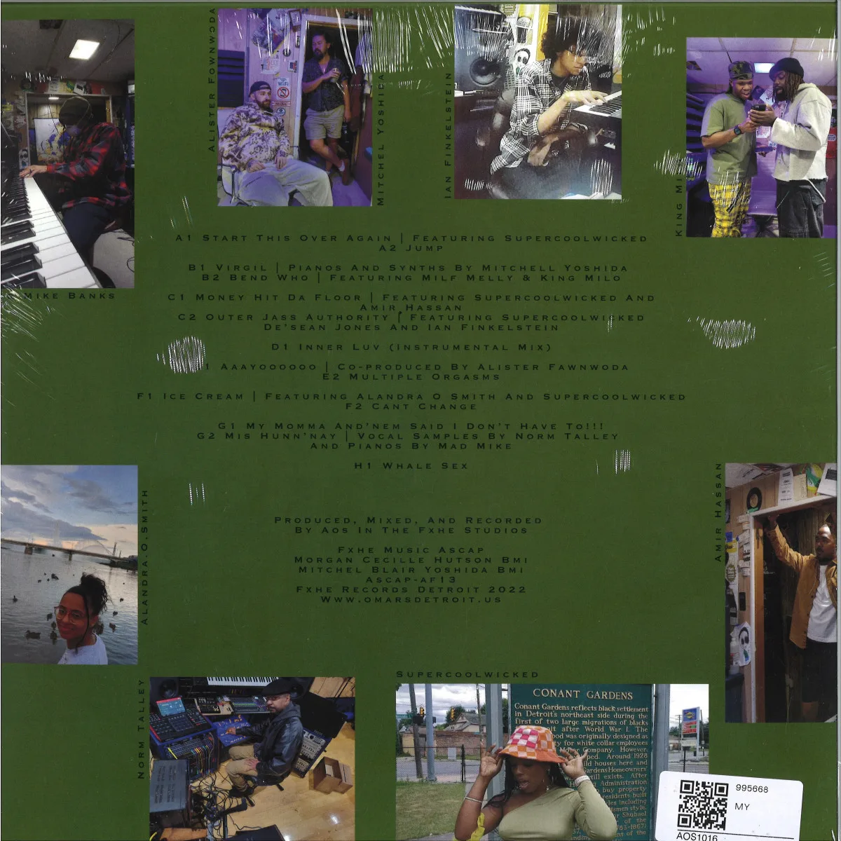 Back cover — Omar S — Can't Change LP 4x12"