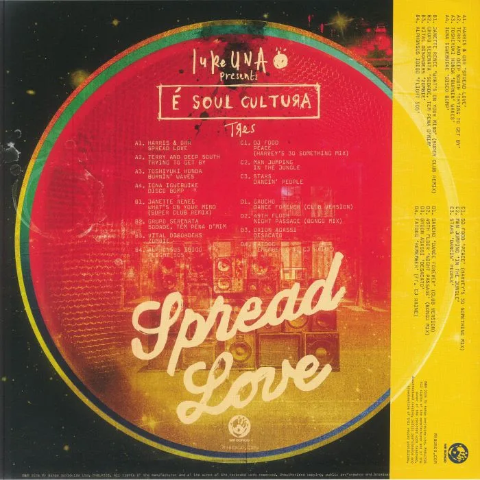 Обратная сторона обложки — Luke UNA / VARIOUS — Luke Una Presents E Soul Cultura Vol 3