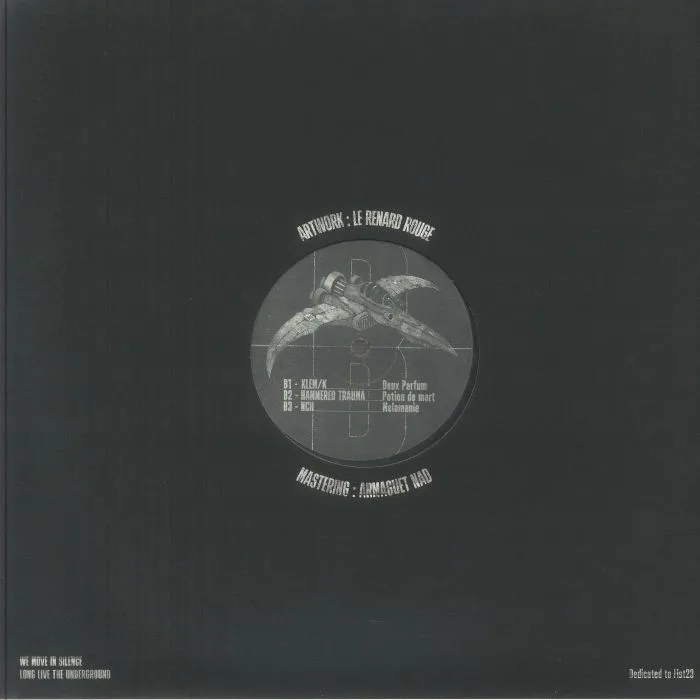 Back cover — OIRAD / L'ANKOU CORE / KLEMK / HAMMERED TRAUMA / NCH — Brakage Records 01