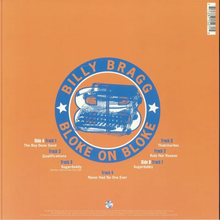 Back cover — Billy BRAGG — Bloke On Bloke (Record Store Day RSD 2024)