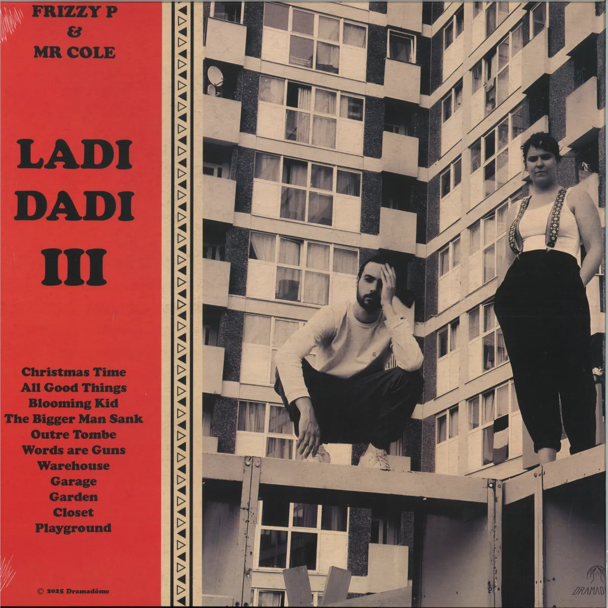Лицевая сторона обложки — Frizzy P&Mr Cole — LADI DADI III LP
