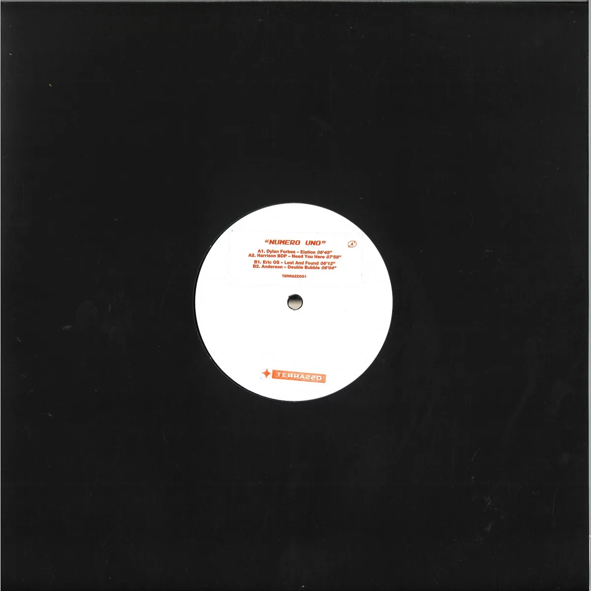 Обратная сторона обложки — Dylan Forbes, Harrison BDP, Eric OS, Anderson — Numero Uno EP