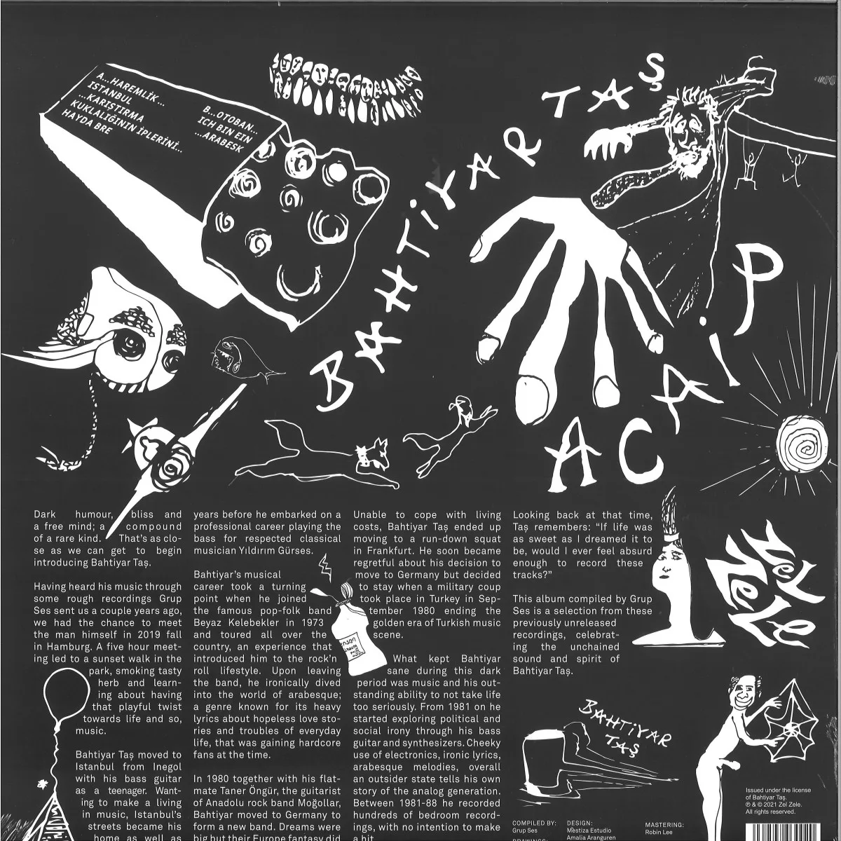 Back cover — Bahtiyar Tas — ACAIP LP