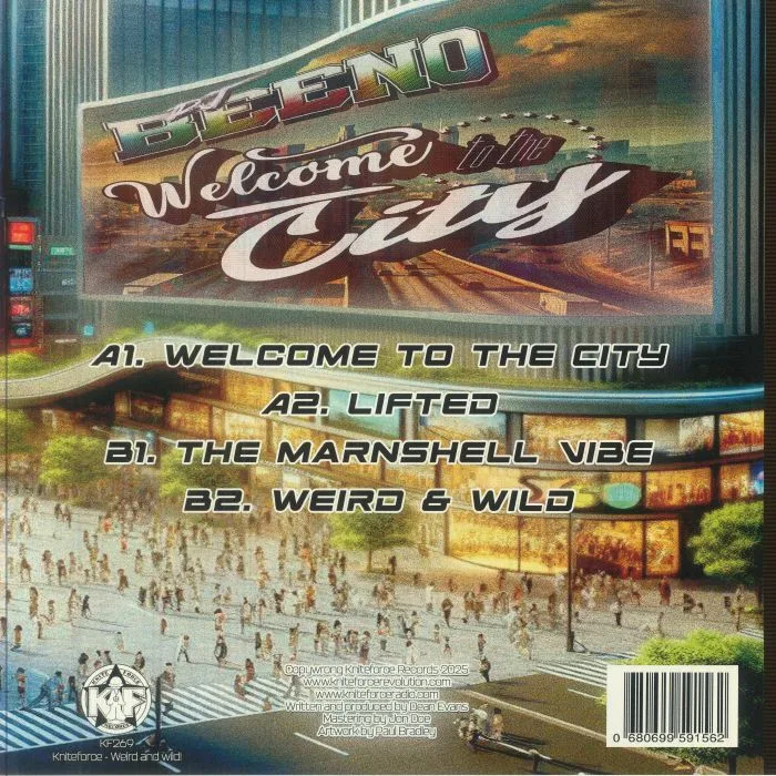 Back cover — DJ BEENO — Welcome To The City