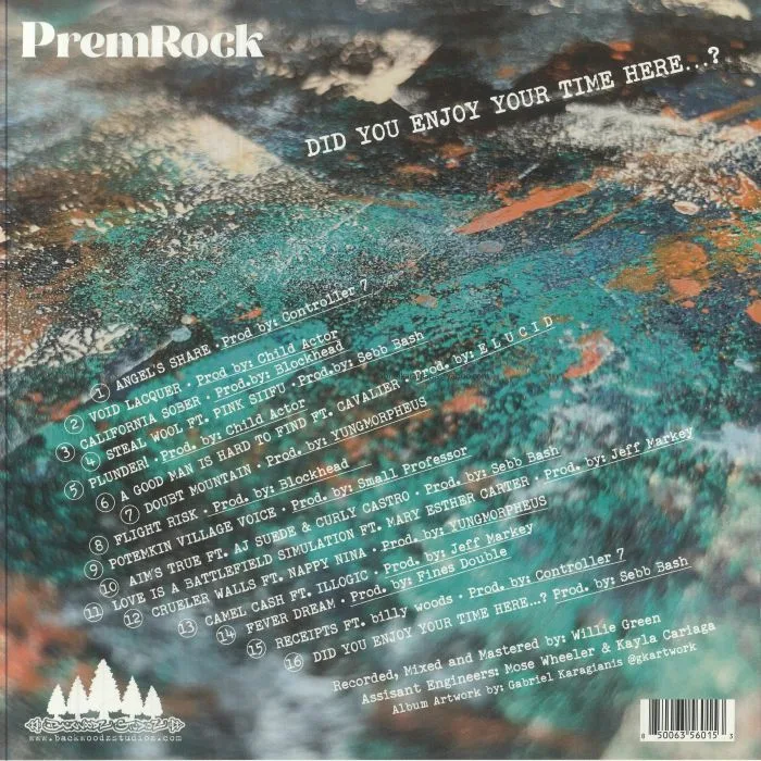 Обратная сторона обложки — PREMROCK — Did You Enjoy Your Time Here?