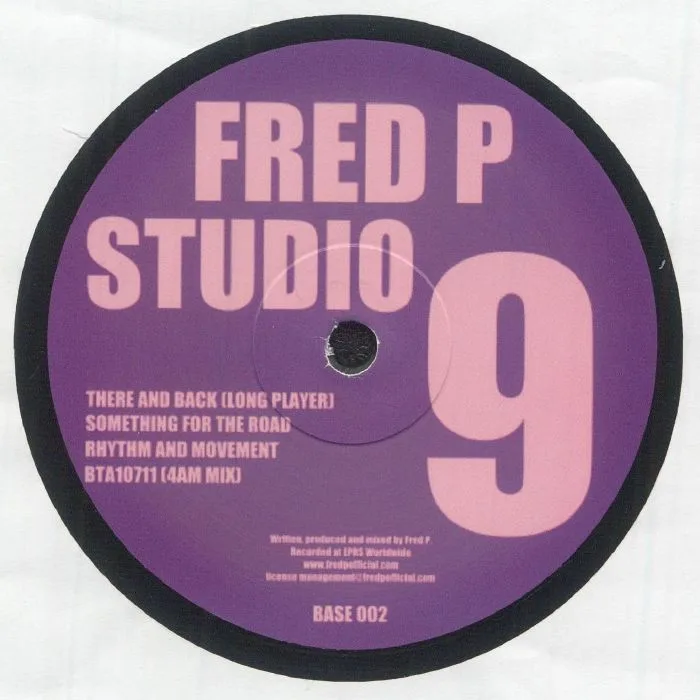 Back cover — FRED P — Studio 9 EP