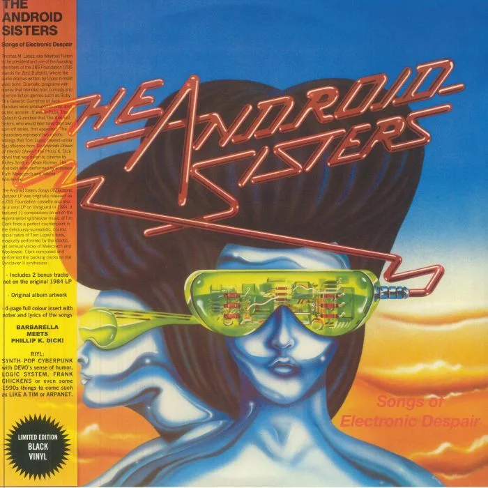 Front cover — The ANDROID SISTERS — Songs Of Electronic Despair (reissue)