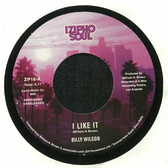 Лицевая сторона обложки — Billy WILSON — I Like It