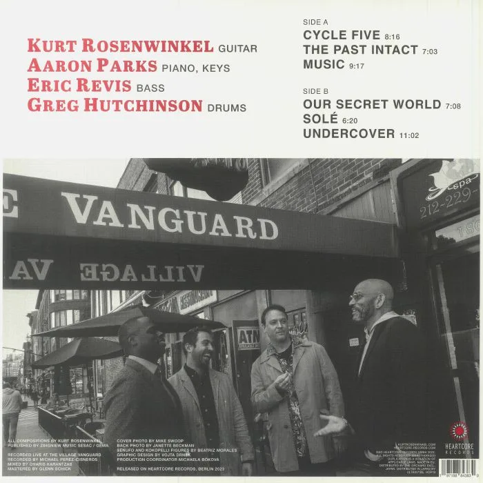 Обратная сторона обложки — Kurt ROSENWINKEL — Undercover: Live At The Village Vanguard