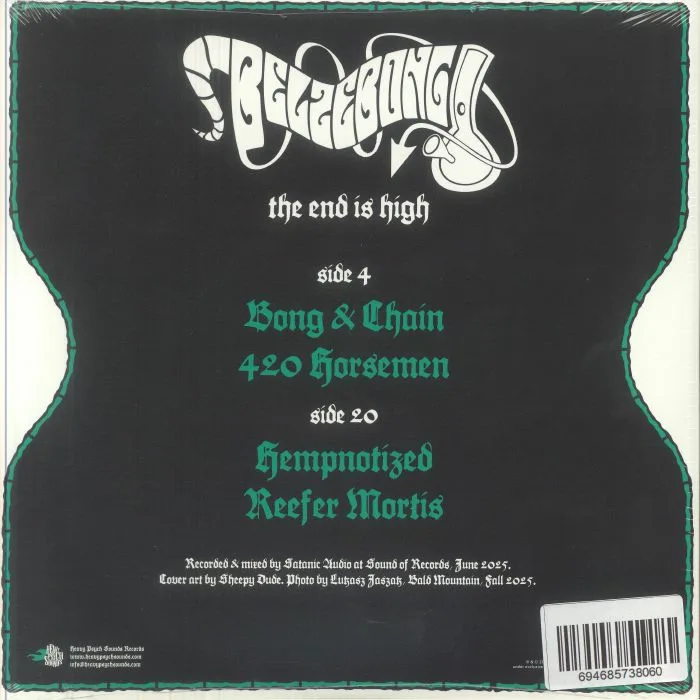 Back cover — BELZEBONG — The End Is High