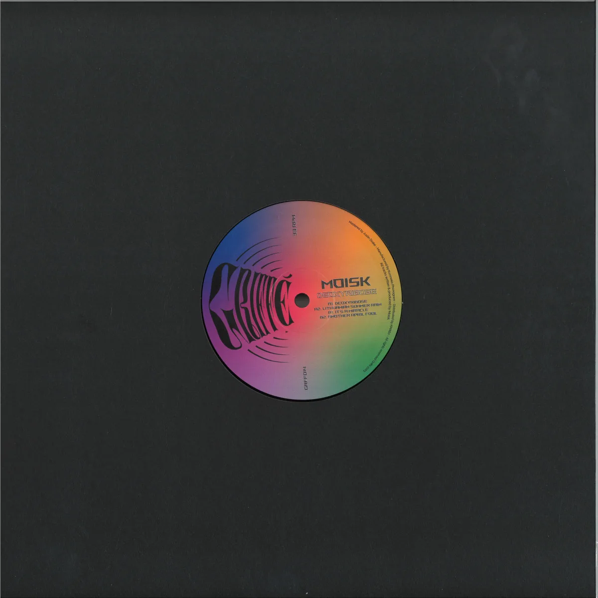 Обратная сторона обложки — Moisk — Deoxyribose EP