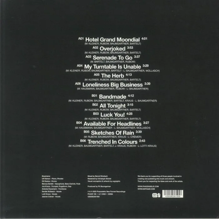 Back cover — DE PHAZZ — Luck You! (B-STOCK)