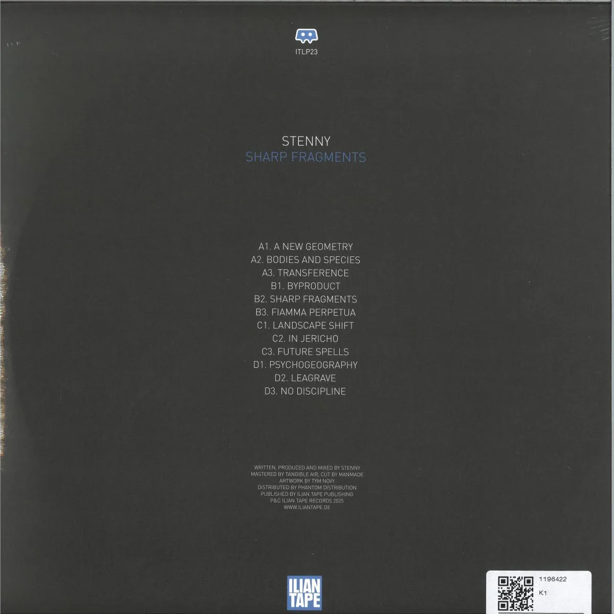 Обратная сторона обложки — Stenny — Sharp Fragments LP 2x12"