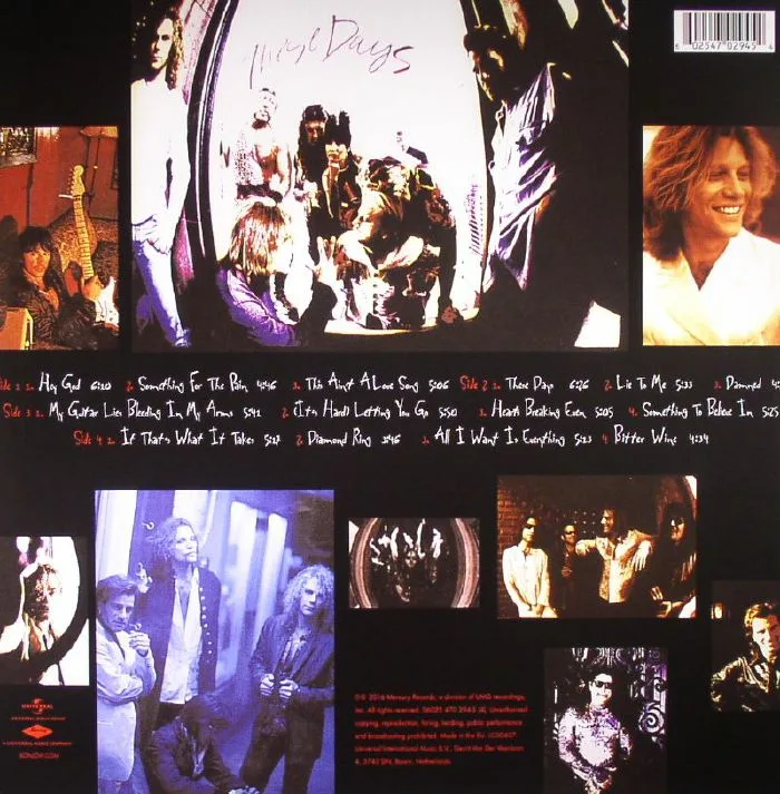 Back cover — BON JOVI — These Days (remastered)