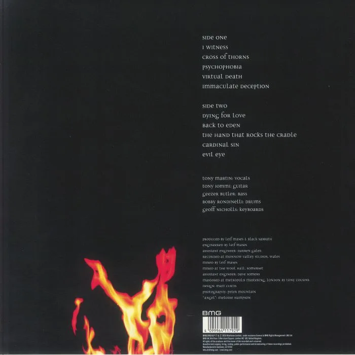 Back cover — BLACK SABBATH — Cross Purposes (remastered)