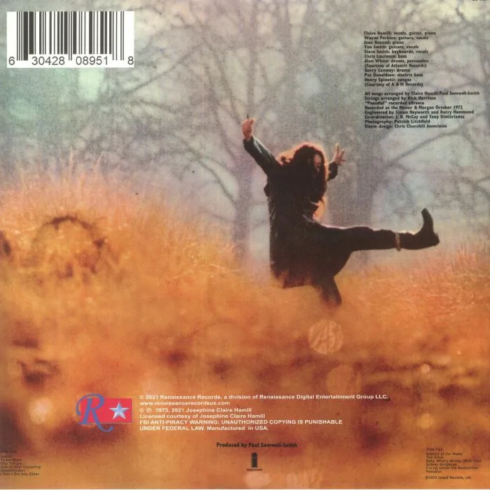 Back cover — Claire HAMILL — October