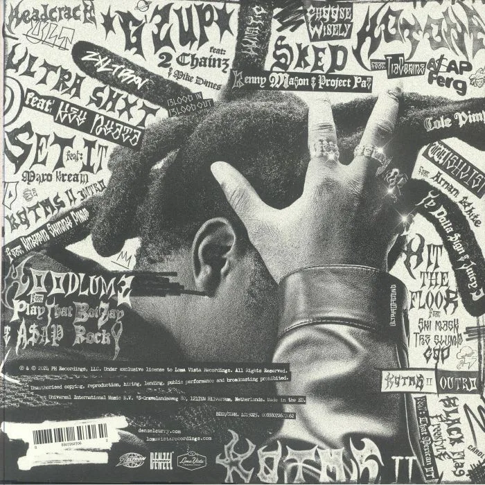 Обратная сторона обложки — Denzel CURRY — King Of The Mischievous South Vol 2