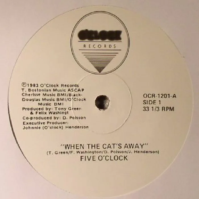 Front cover — FIVE O'CLOCK — When The Cat's Away (reissue)