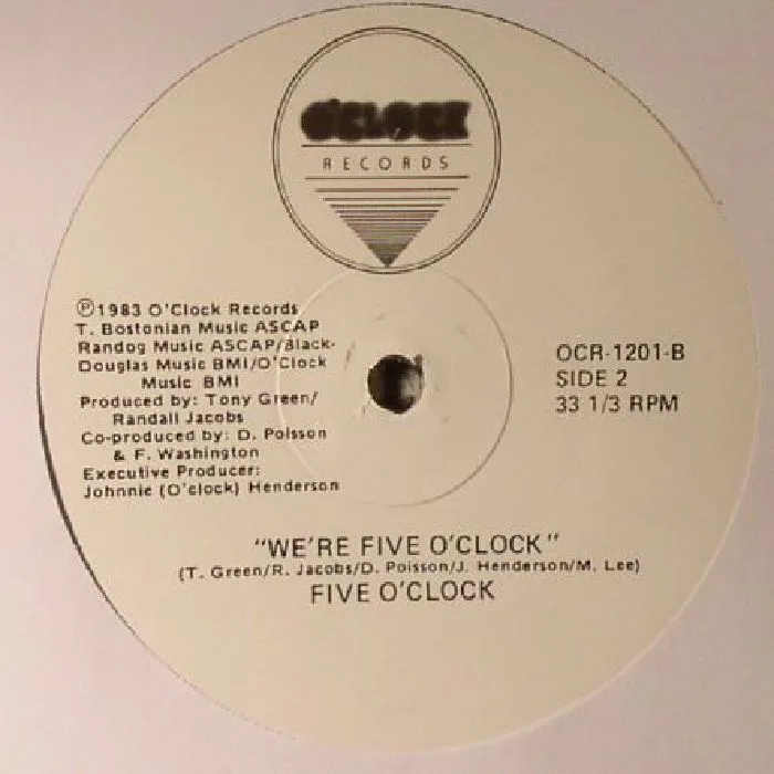 Back cover — FIVE O'CLOCK — When The Cat's Away (reissue)