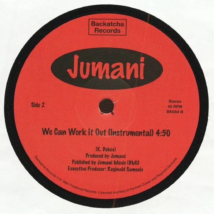 Back cover — JUMANI — We Can Work It Out