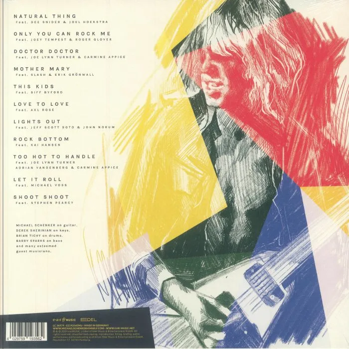 Back cover — Michael SCHENKER — My Years With UFO: 50th Anniversary Celebration 1972-1978