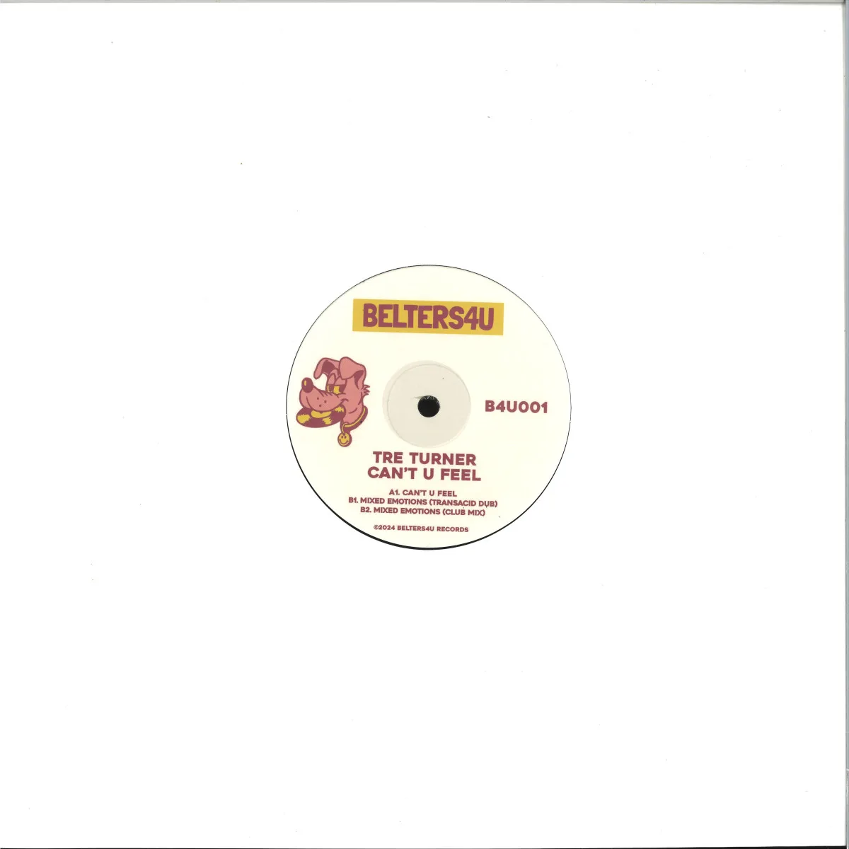 Back cover — Tre Turner — Can’t U Feel EP