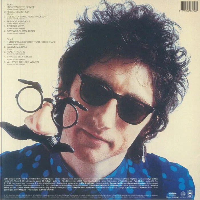Back cover — John COOPER CLARKE — Disguise In Love (reissue)