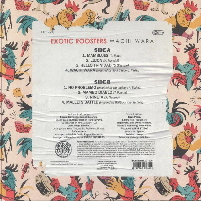 Обратная сторона обложки — EXOTIC ROOSTERS — Wachi Wara