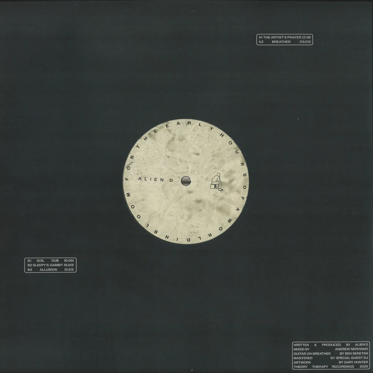 Обратная сторона обложки — Alien D — For the Early Hours of a World in Bloom
