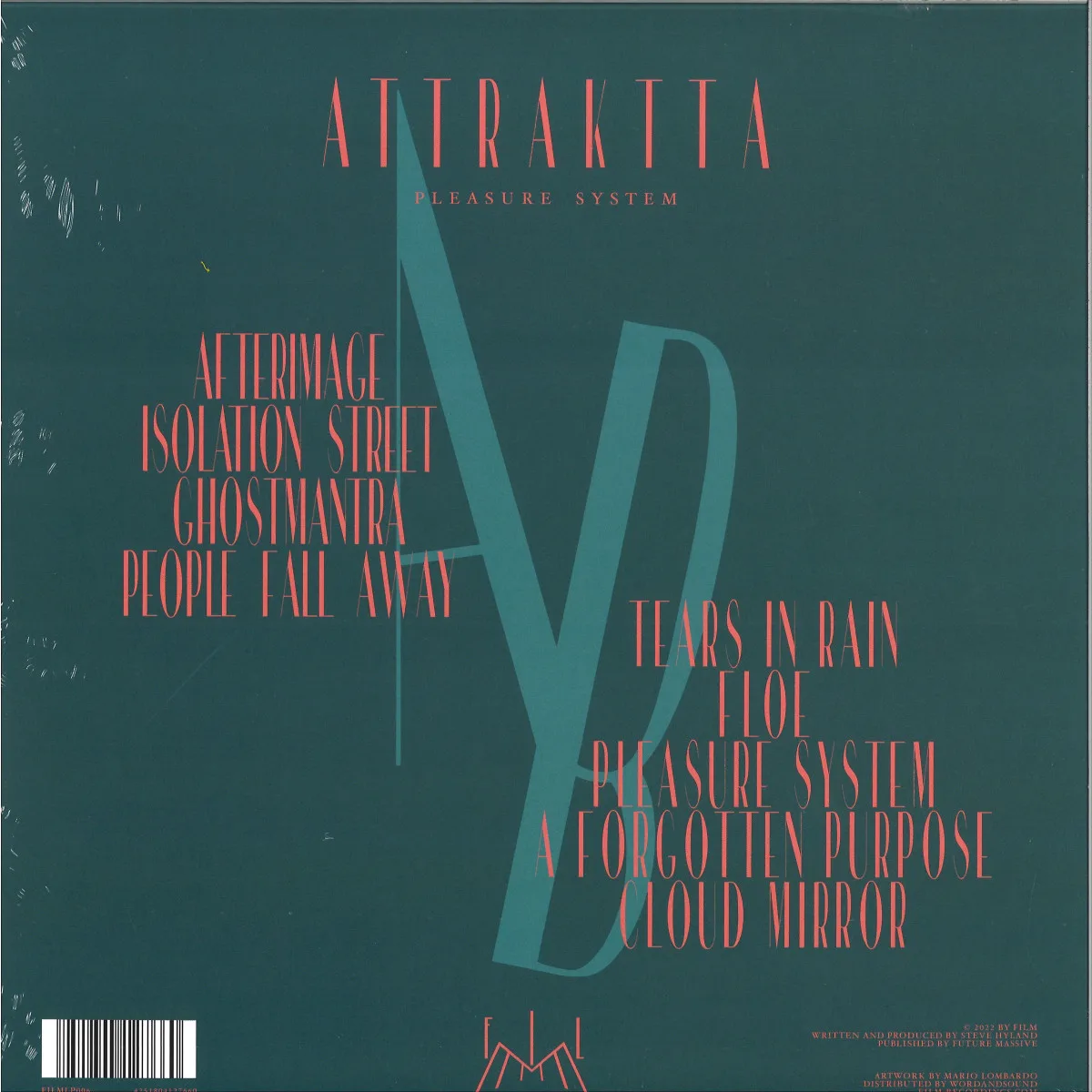 Обратная сторона обложки — Attraktta — FORGOTTEN PURPOSE