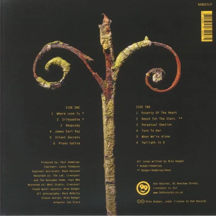Back cover — Mike BADGER — Volume (25th Anniversary Edition)