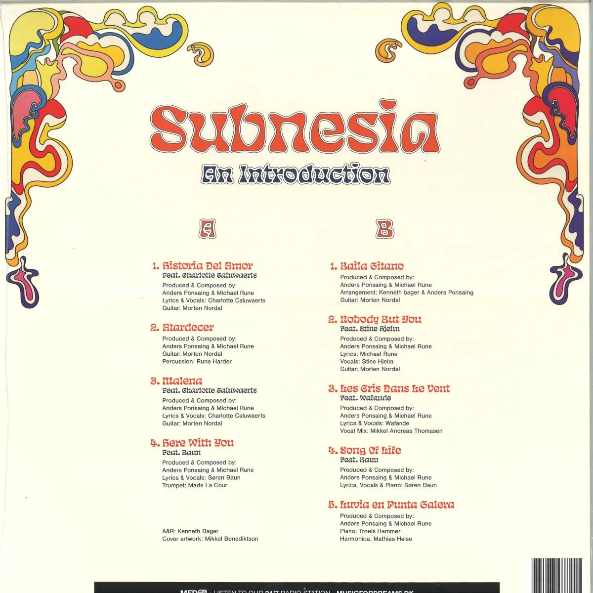 Обратная сторона обложки — Subnesia — AN INTRODUCTION LP