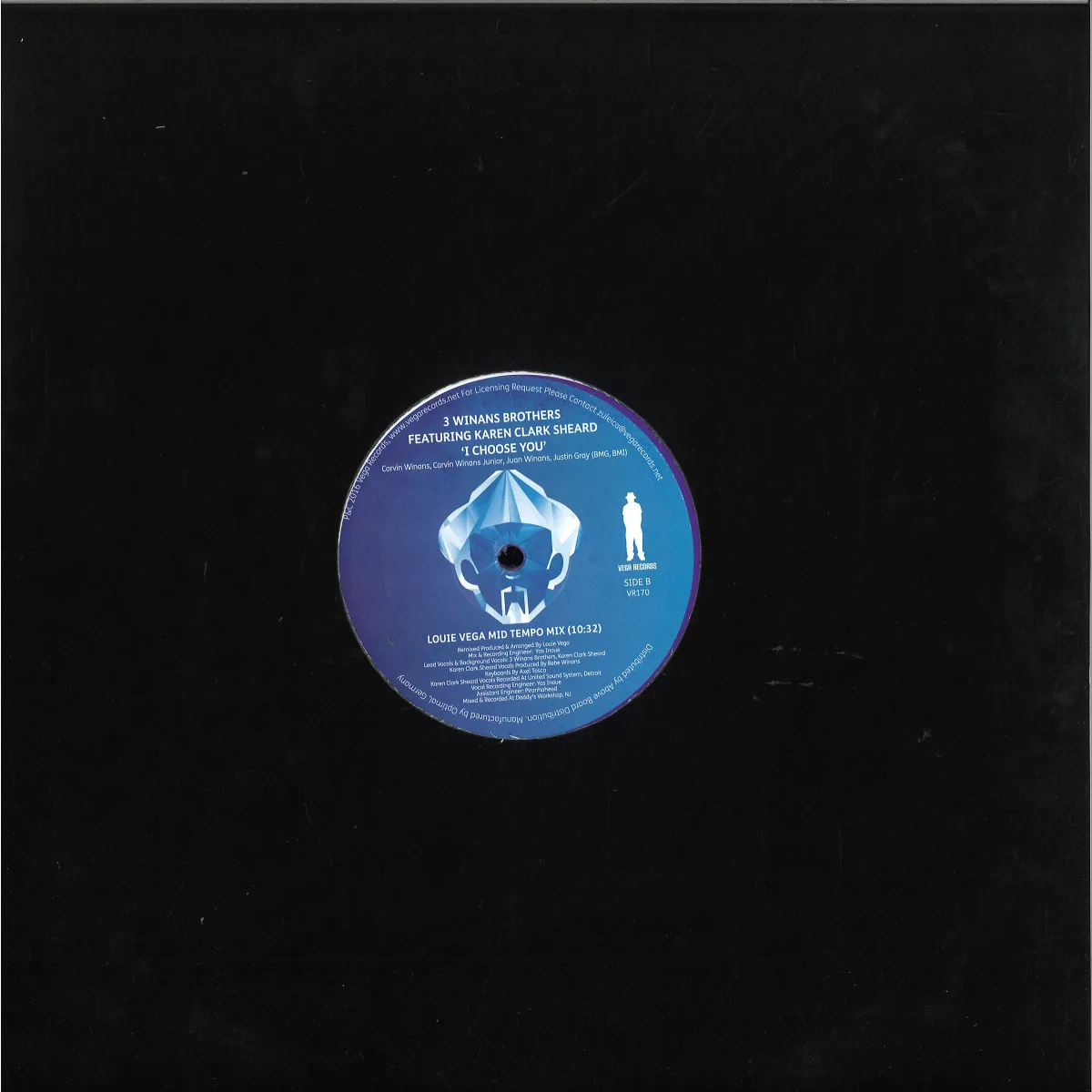 Back cover — I Choose You(Inc. Louie Vega Remixes) — 3 Winans Brothers Featuring Karen Clark Sheard