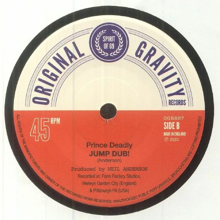 Back cover — The PIONEERS / PRINCE DEADLY — Jump Up!