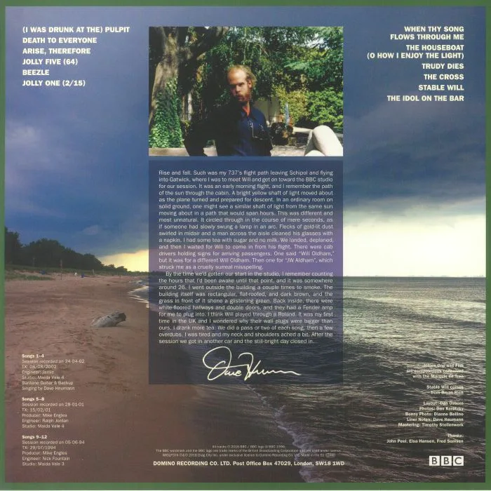 Обратная сторона обложки — BONNIE PRINCE BILLY — Pond Scum