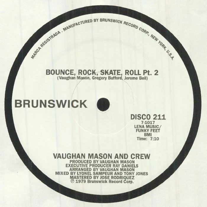 Обратная сторона обложки — Vaughan MASON & CREW — Bounce Rock Skate Roll