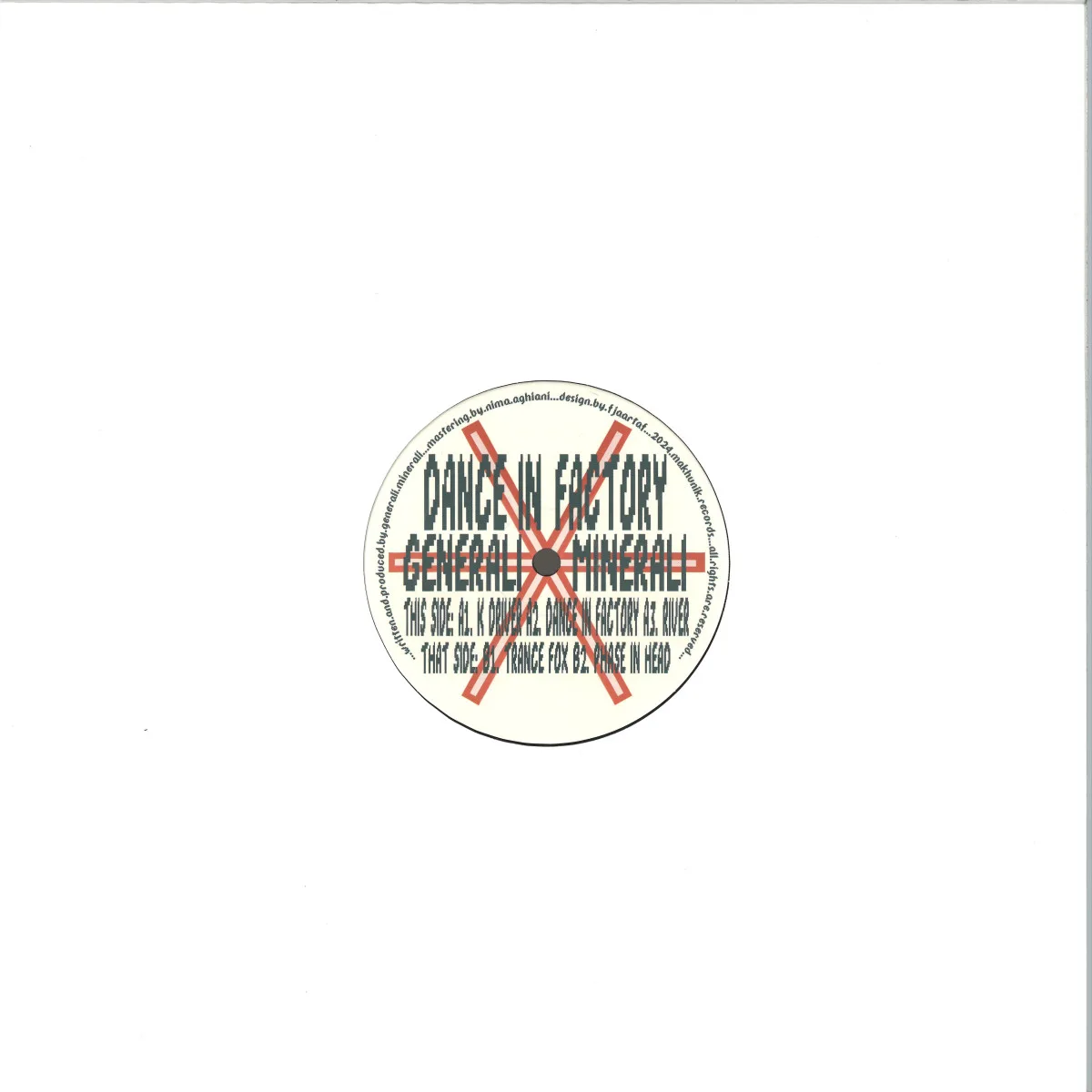 Обратная сторона обложки — Generali Minerali — Dance In Factory
