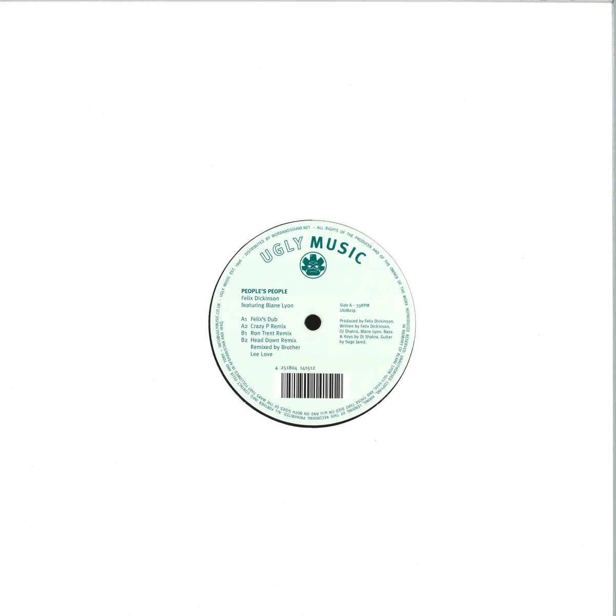 Back cover — Felix Dickinson — People’s People