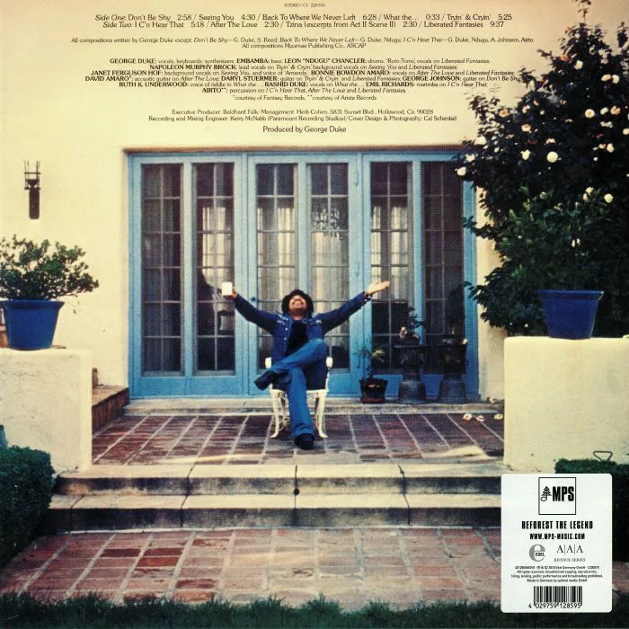 Обратная сторона обложки — George DUKE — Liberated Fantasies (remastered)