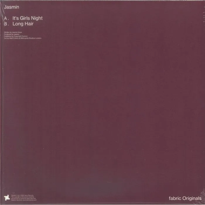 Back cover — JASMIN — It's Girls Night