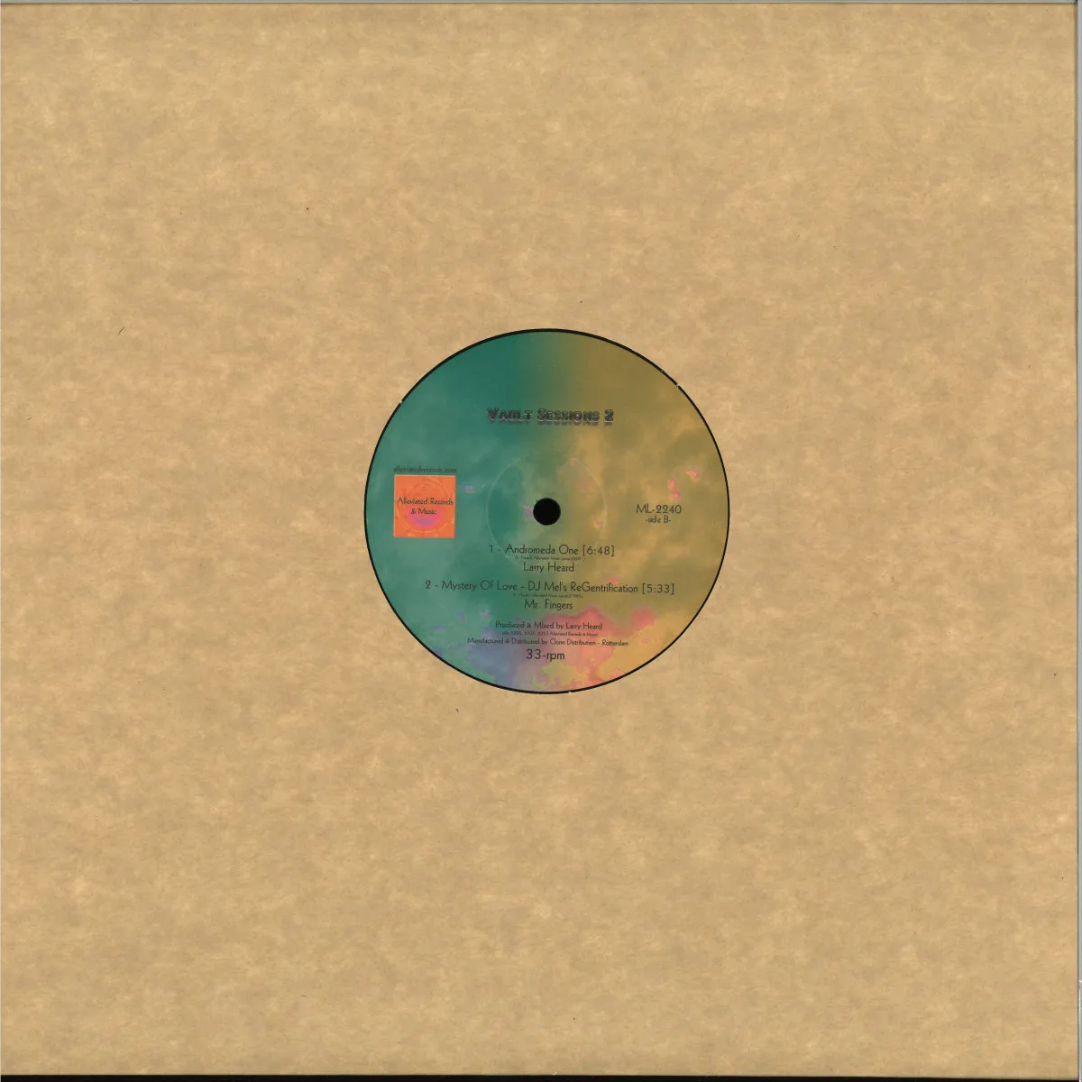 Back cover — Larry Heard — Vault Sessions 2