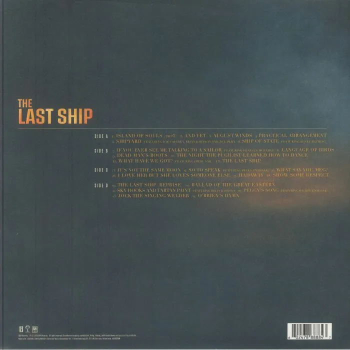 Back cover — STING — The Last Ship (Expanded Edition)