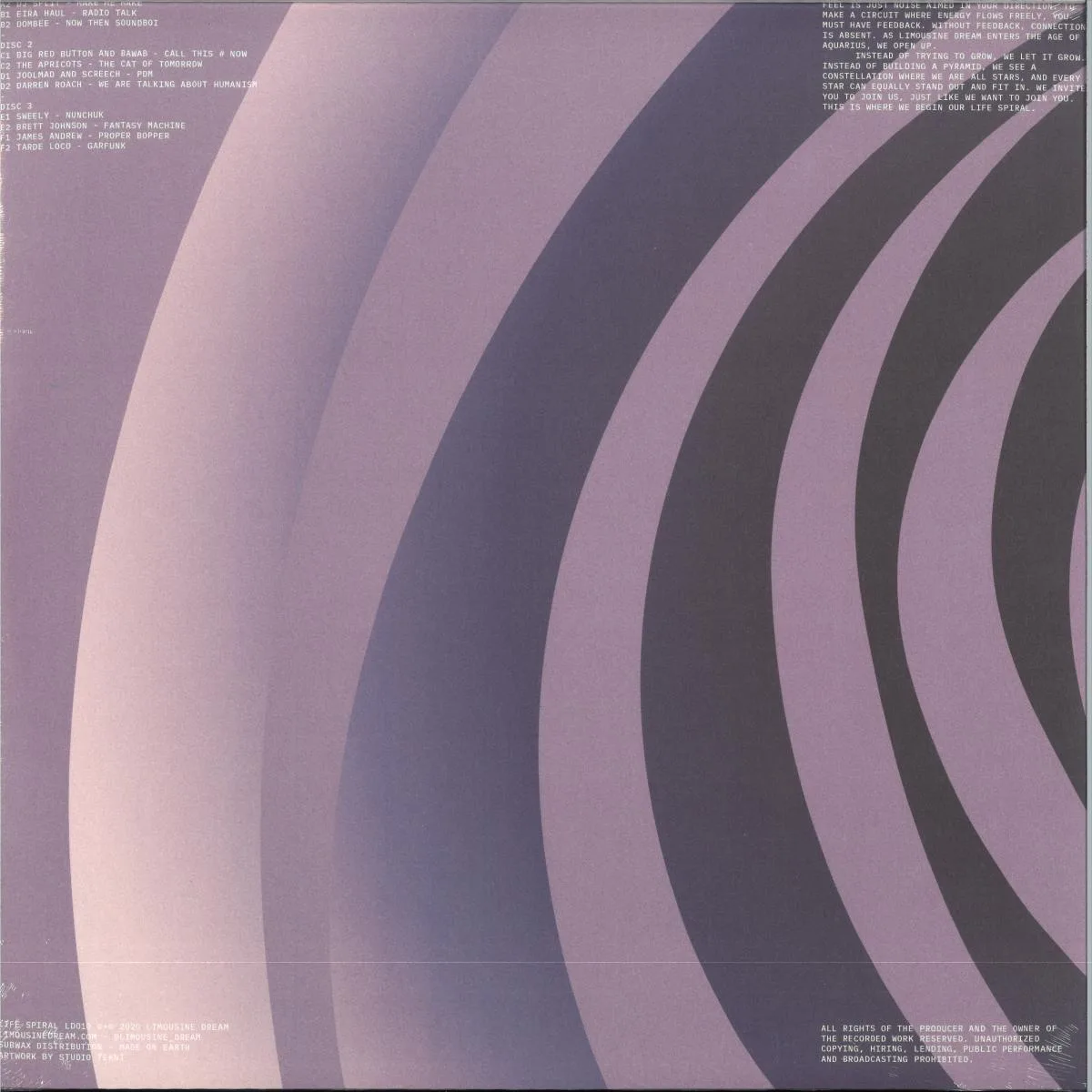 Обратная сторона обложки — Various — Life Spiral LP 3x12"