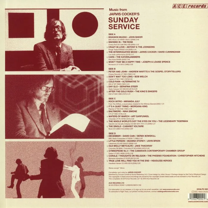 Обратная сторона обложки — VARIOUS — Music From Jarvis Cocker's Sunday Service