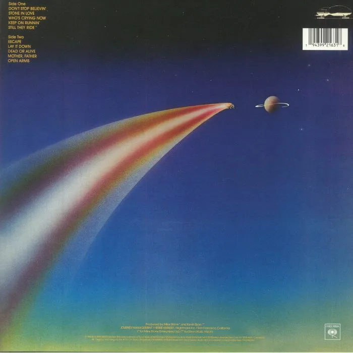 Back cover — JOURNEY — Escape (remastered)
